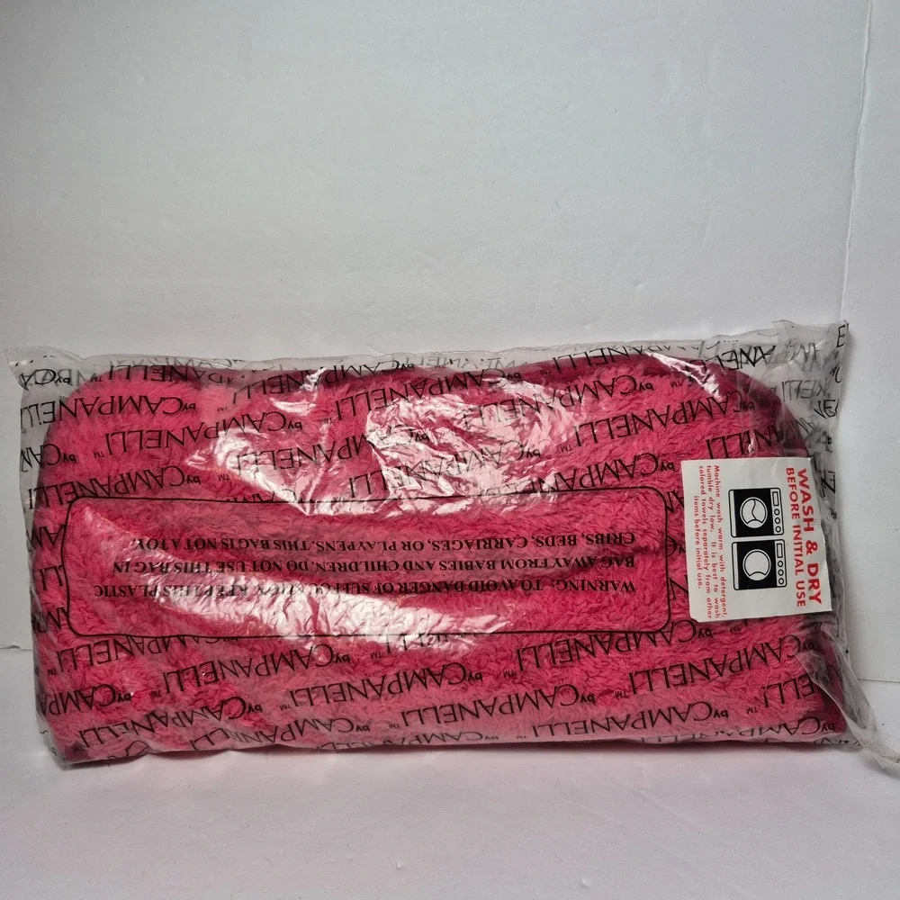 Campanelli Puppyfur Microfiber Cleaning Cloths Set of 2 PINK Reusable Towels